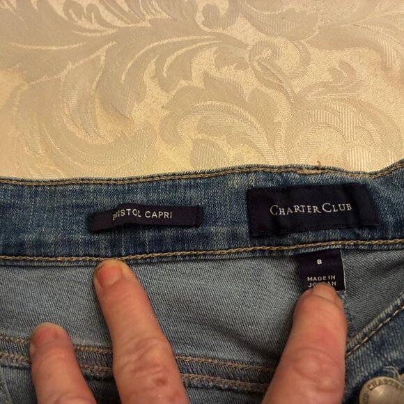 Charter Club Capri pants w/tummy control - Sz 8 - excellent condition - Picture 5 of 5